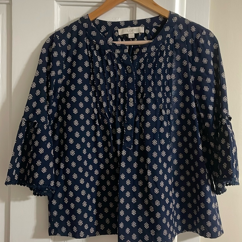 Loft bell sleeve top